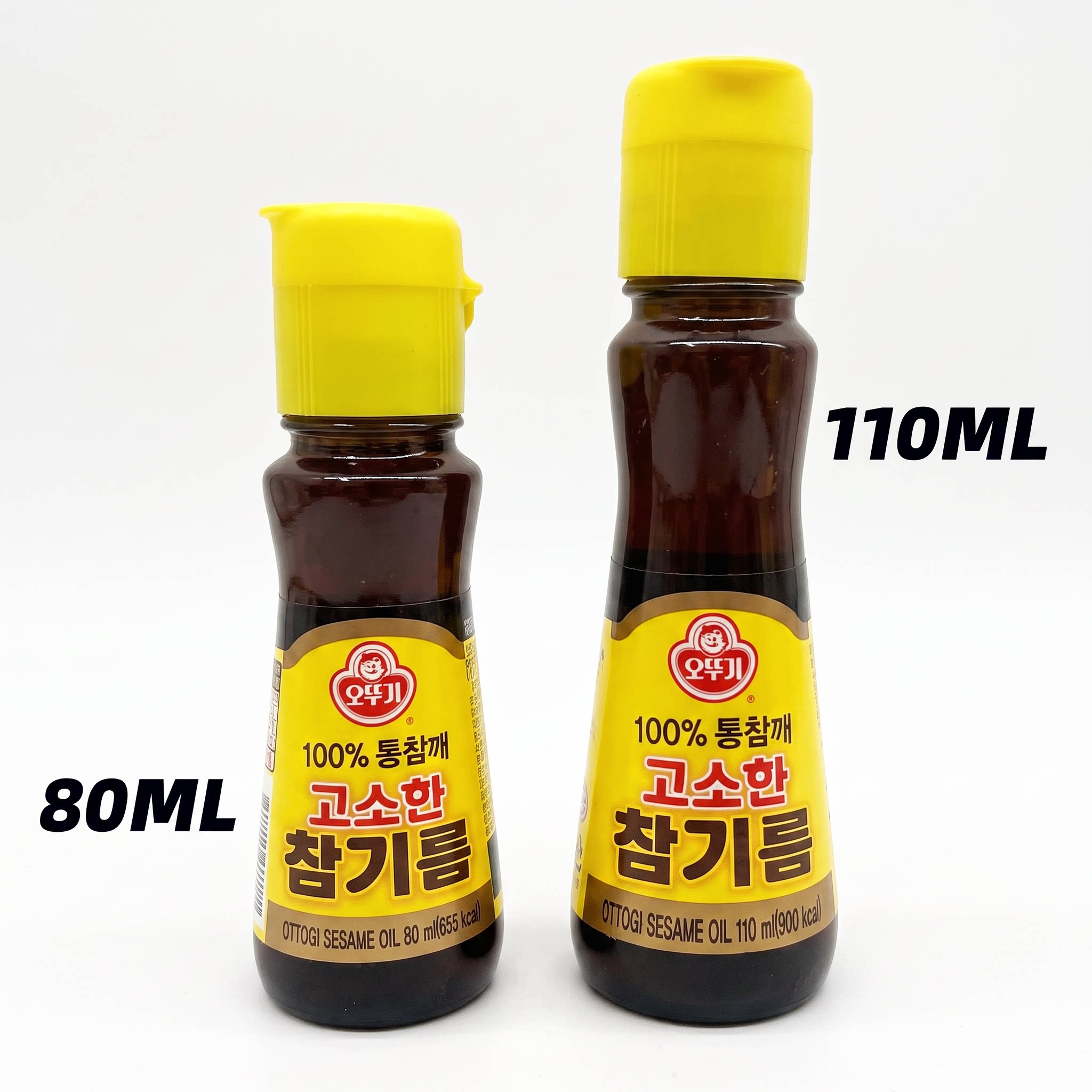 不倒翁芝麻油80ml韩国进口香油韩式料理石锅拌饭海带汤调味油纯