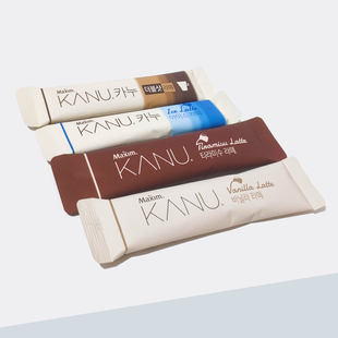 东西KANU拿铁咖啡卡奴无砂糖含脱脂奶粉低卡速溶单枚孔刘韩国麦馨