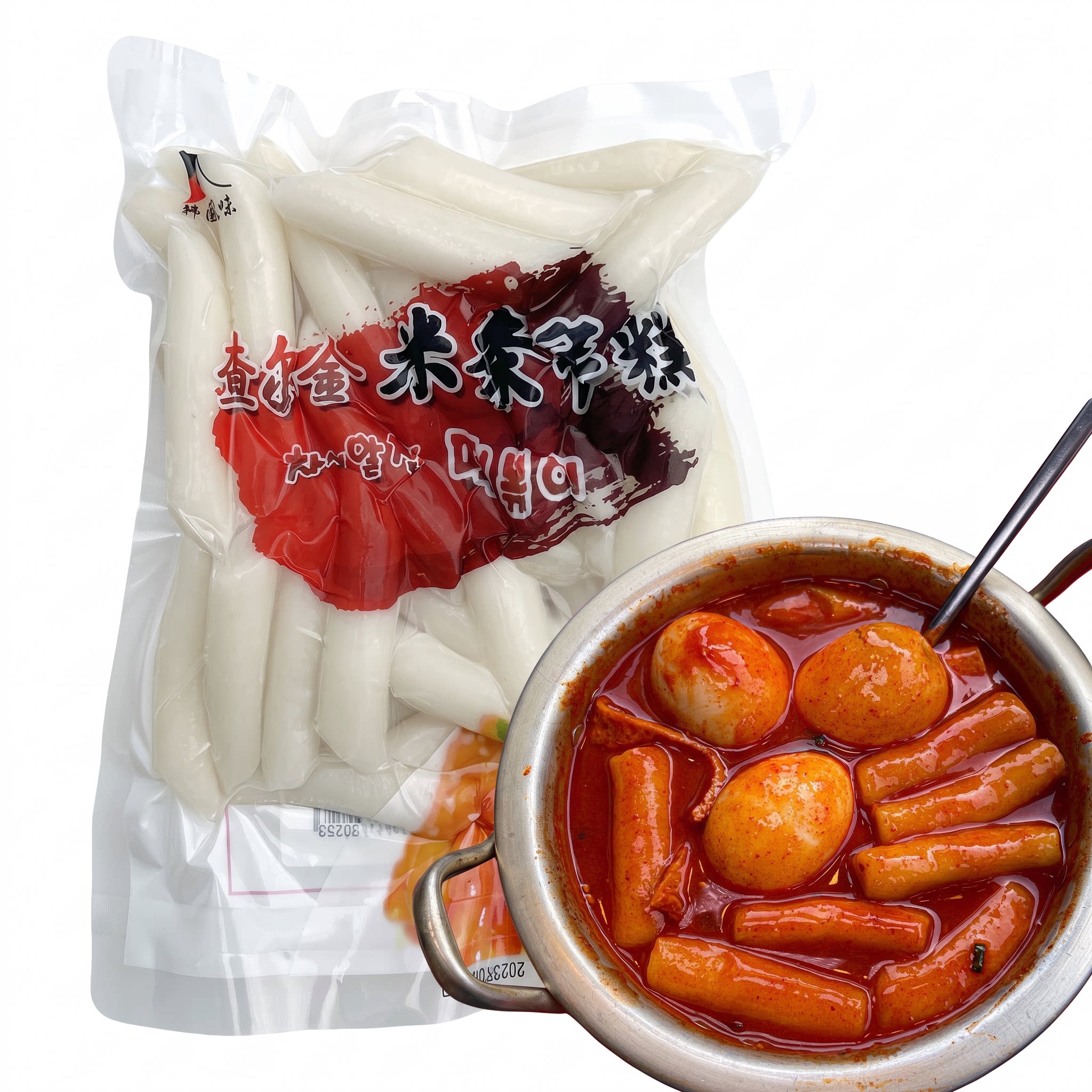 韩式大米年糕条500g(2-3人份)打糕条部队火锅辣酱拉面甜辣