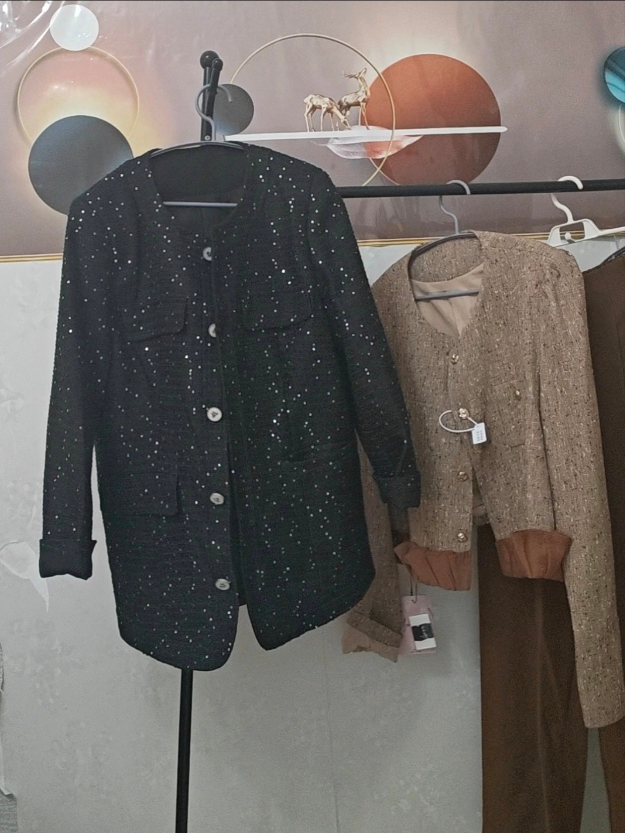 断码清仓 厚实品质小香风外套女装秋冬新款