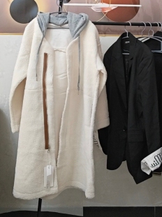 清仓 百搭宽松时尚 2026秋冬新款 外套仿羊羔绒衫 外套ins 长款 断码