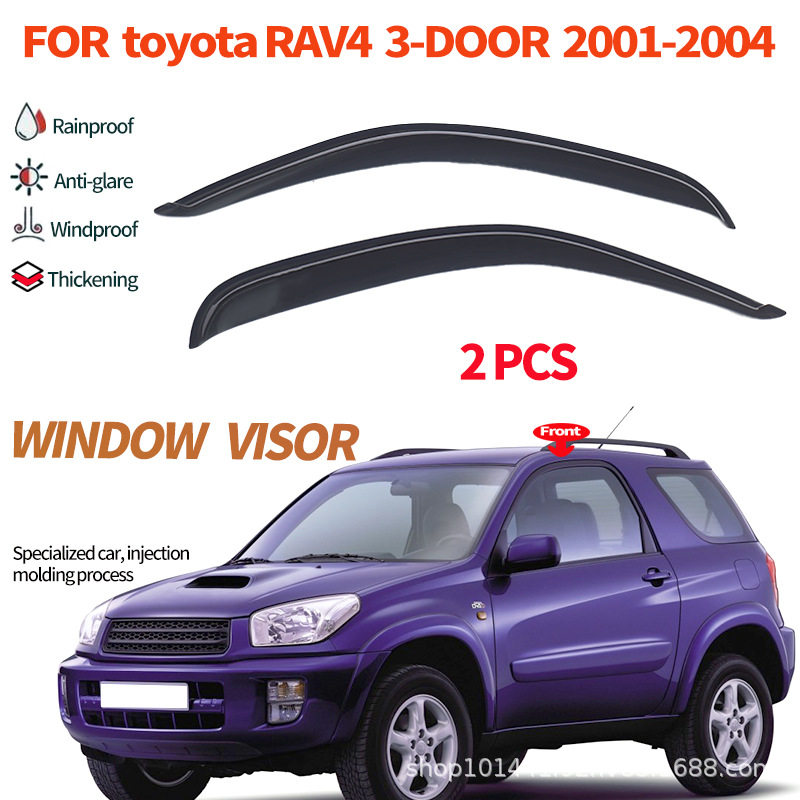 跨境适用于Toyota丰田RAV4 2001 2005款车窗晴雨挡侧窗遮雨板雨眉