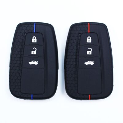 适用丰田Toyota Prius Camry Corolla CHR RV4 车钥匙保护套硅胶