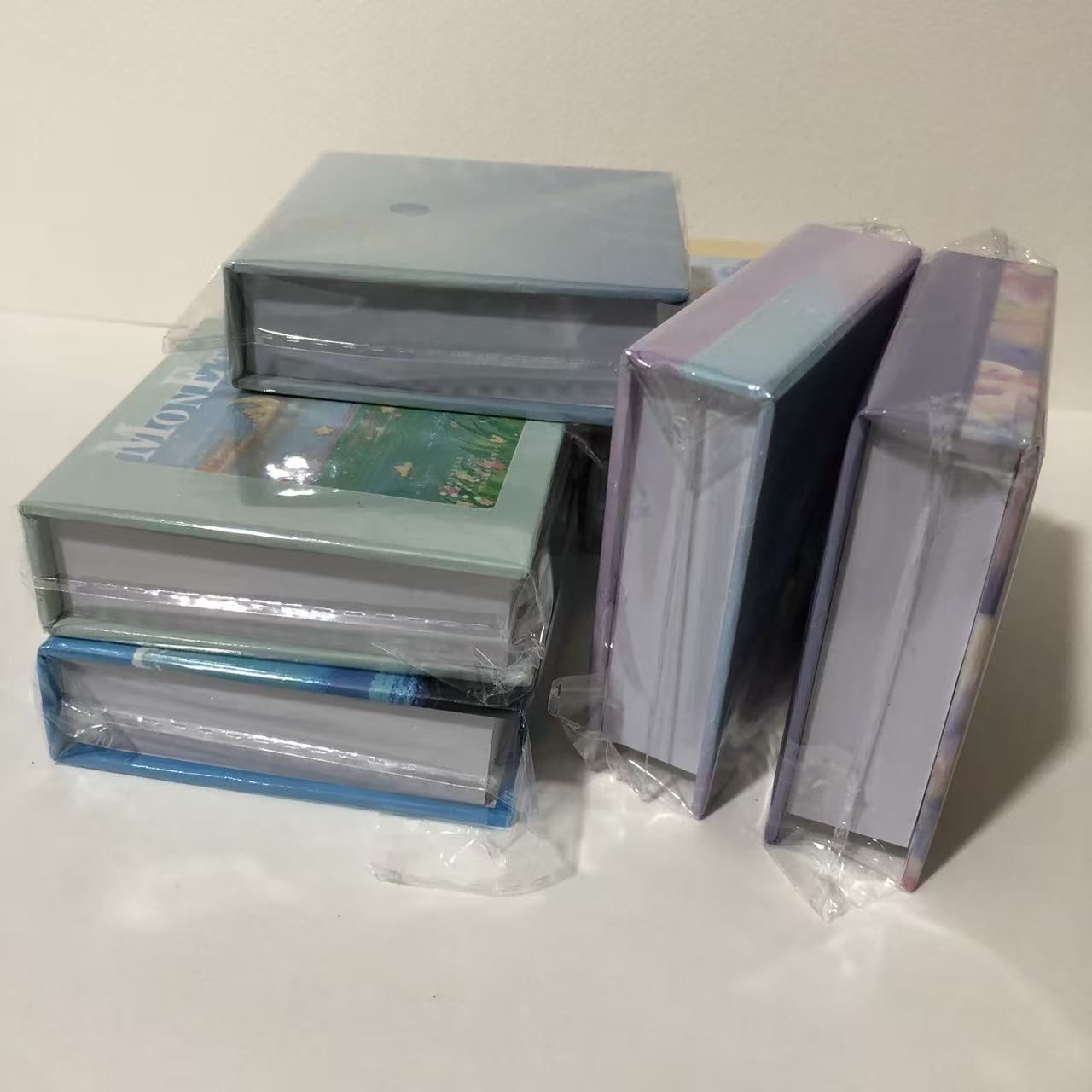 空白小本子纸无粘性便签本可撕硬壳正方形办公便携记事本200多页