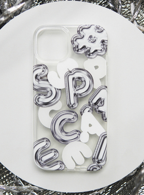 原创太空SPACE立体感双面IMD手机壳15ProMax适用苹果iPhone14ProMax透明软13promax亮面全包12按键个性11