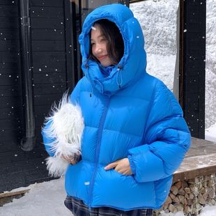 95白鸭绒泡芙连帽面包羽绒服女短款 超轻零压感保暖外套 2025冬新款