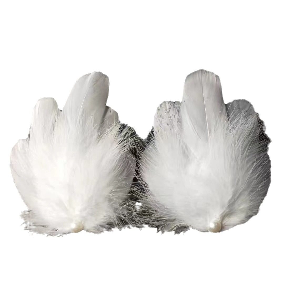 超仙白色羽毛珍珠款发夹侧边碎发刘海夹发卡纯欲鸭嘴夹婚纱头饰女,饰品/流行首饰/时尚饰品新,民族风发饰,淘宝优惠券,粉丝福利购,淘宝优惠卷