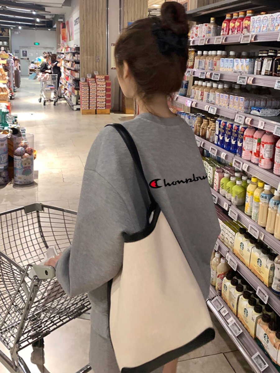 조깅 챔피언 여성을위한 다목적 스포츠 정장 가을 순수 코튼 라운드 넥 스웨트 캐주얼 패션 세련된 반바지 2 피스 세트