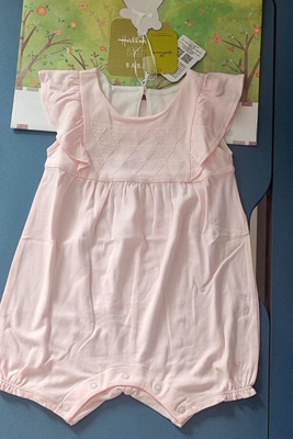 Hallmark贺曼夏季女婴儿连体衣宝宝可爱卡通小花纯棉短袖爬服哈衣