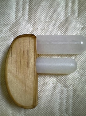 木质白色足疗脚底按摩点穴棒