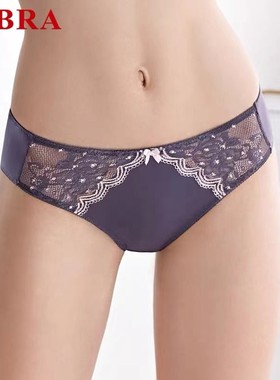 E-BRAB1690/KB1723配套棉质底裆内裤女蕾丝舒适中腰三角裤K17231