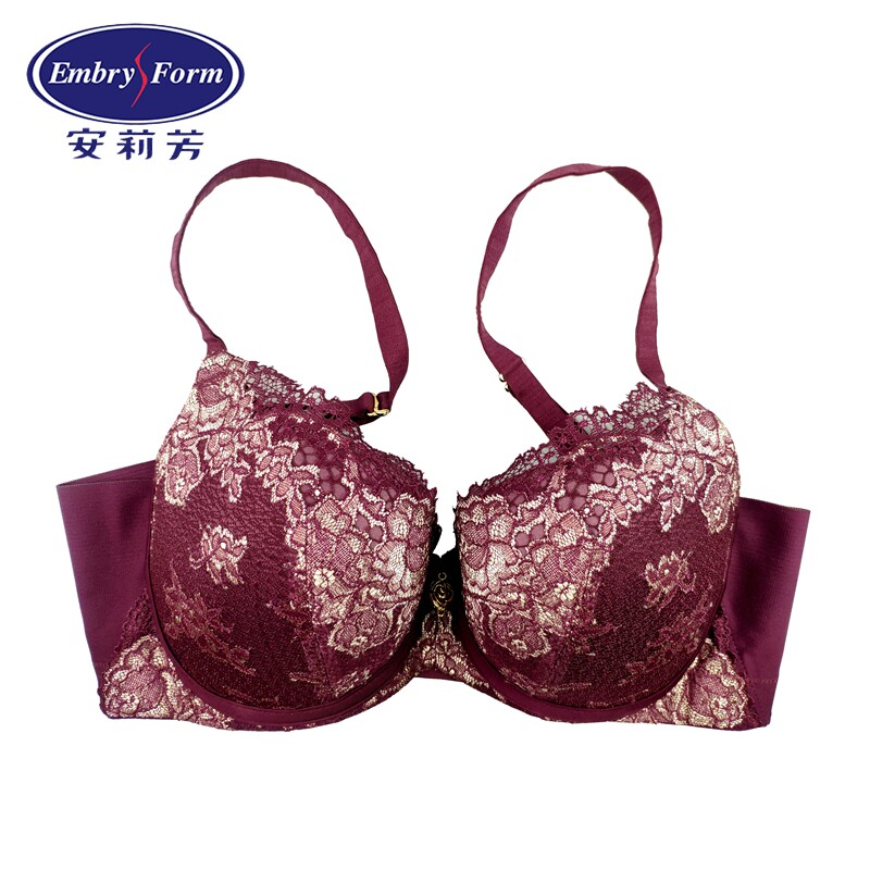 安莉芳新美背舒适挺系列3/4厚杯u型美背聚拢文胸eb1684