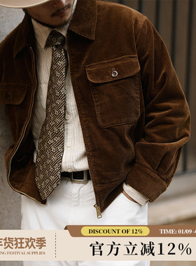 灯芯绒系列 350G活性染灯芯绒IVY儒雅复古英伦IKE夹克 MBBCAR窄幅