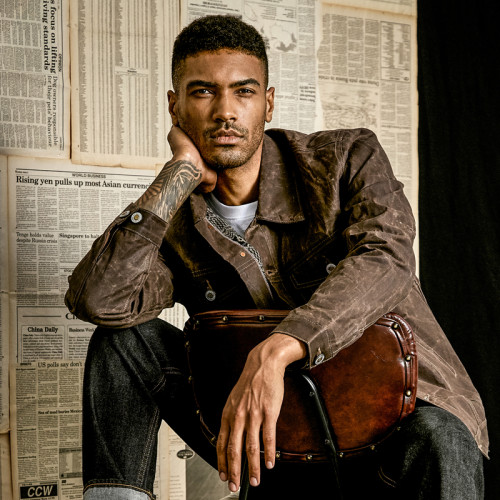 窄幅防湿油蜡布mbbcar赤耳夹克