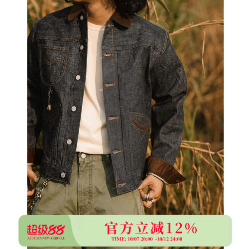MMC抗战WOR系列14.9OZ环锭纺绳染赤耳丹宁ONEWASH 秋冬限定夹克