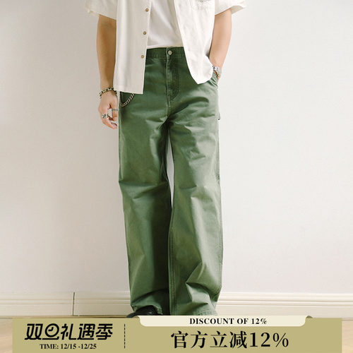 重磅NewVintage破坏水洗b11宽松直筒做旧伐木工工装裤MBBCAR窄幅