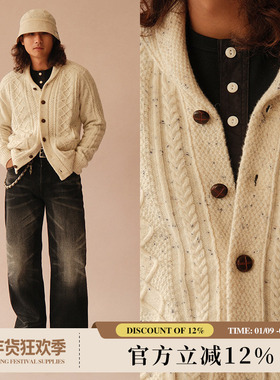 VTG系列7针羊毛混纺Ivy Rugged爱伦花纱毛衣 MBBCAR窄幅