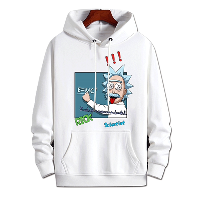 欧美风动漫瑞克与莫蒂连帽卫衣