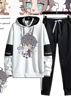 Luxiem彩虹社虚拟偶像vox akuma男团卫衣套装Q版男女cos裤子衣服