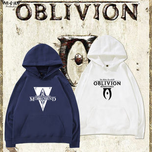 上古卷轴5天际游戏周边RPG老滚4湮灭Oblivion连帽卫衣秋冬上衣服