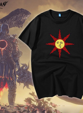 黑暗之魂三部曲赞美太阳骑士darksouls黑魂洋葱周边短袖T恤半截袖