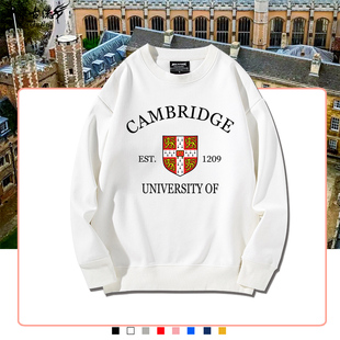 Cambridge英国剑桥大学周边卫衣男女学生可定制秋冬外套宽松衣服