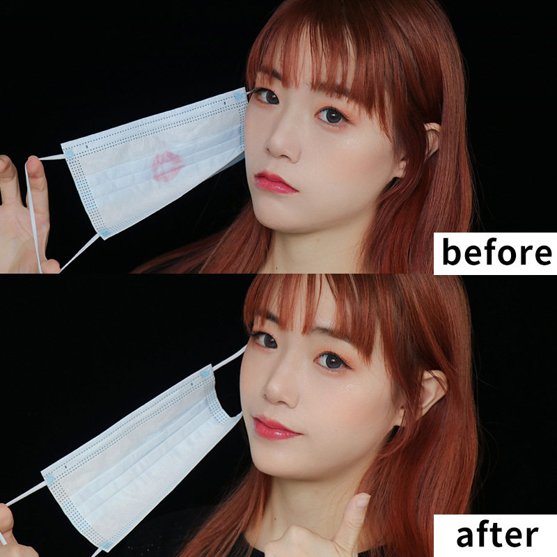 不掉色不沾杯防水雨衣口红奶茶色自然裸色豆沙色正品大牌