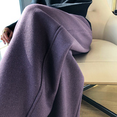 清仓秋冬羊毛呢紫香蕉裤 长裤 宽松显瘦休闲加长女裤 高腰毛呢阔腿裤