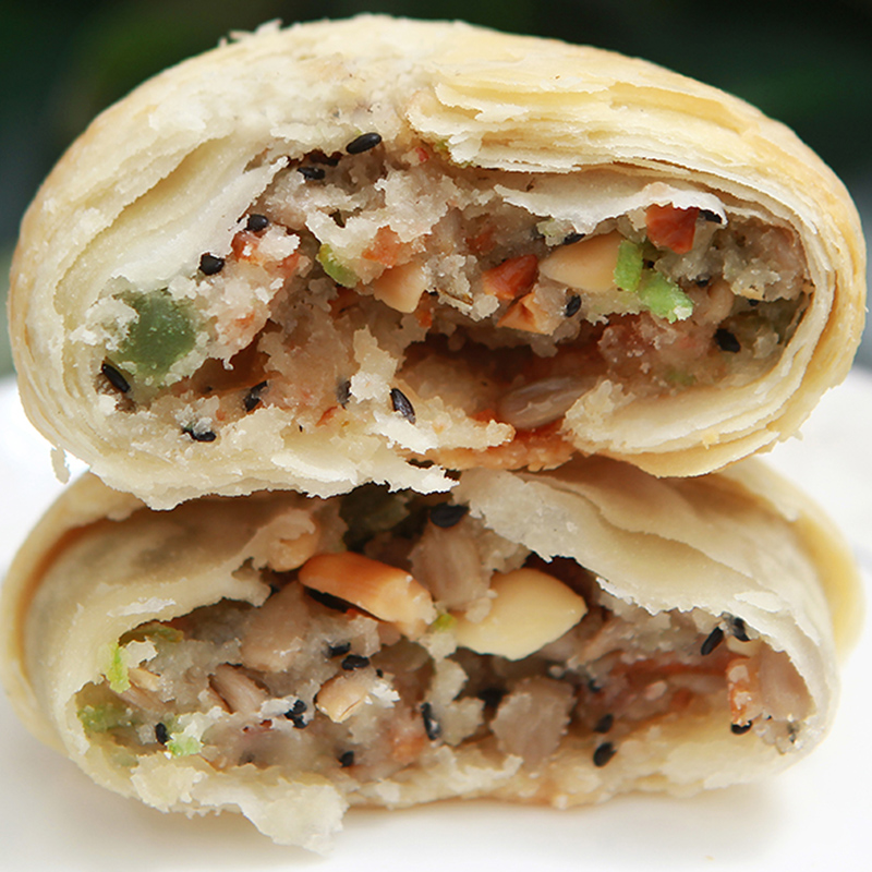 2斤苏式酥皮五仁老式手工月饼多口味散装零食传统糕点中秋礼盒装