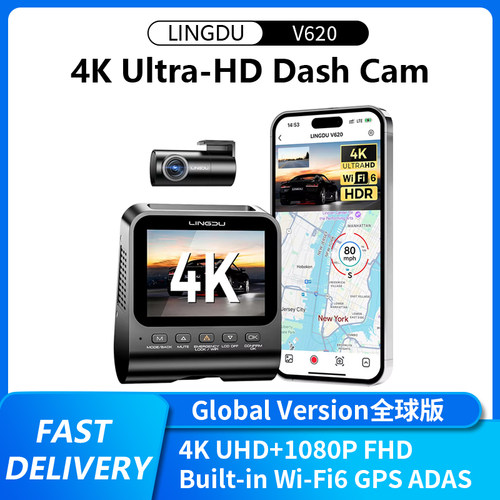 LINGDU4KDashCamBuilt-inGPS