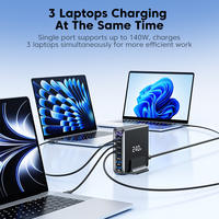 toocki 240W GaN USB C Charger 6 Ports Adapter is suitable for iPhone laptops, Hong Kong and Macao versions, UK and Korean versions, EU and European standard desktop chargers thumbnail 7