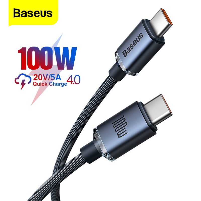 100W USB C To Type C Cable适用于华为mate60Pro小米13手机Macbook iPad Charger数据线6A超级快充充电线器-封面