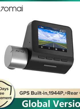 70Mai A500S Dash Cam Voice Control Car DVR Night Vision GPS