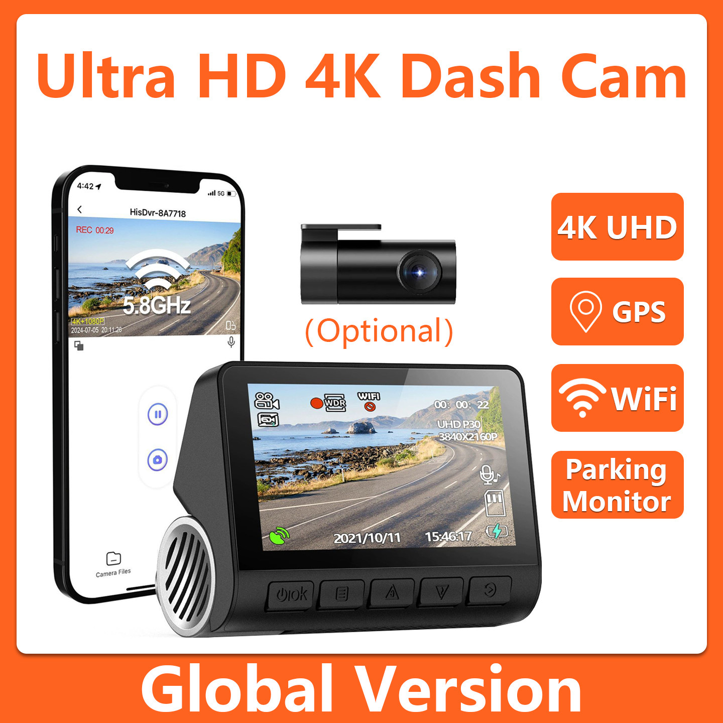 4K2160PUltraHDDashCam