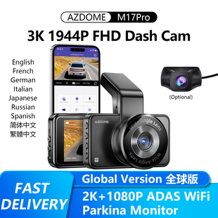1080P Monitor Parking ADAS WIFI Cam Dash M17Pro AZDOME