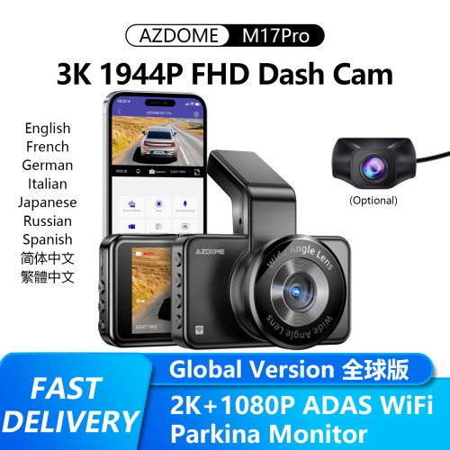 AZDOMEM17Pro3KDashCam