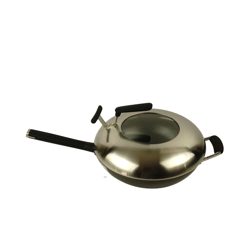 爱仕达CF30M2Q尖圆底精铁锅CF32Z2Q锈不了不易生锈炒锅CF30Z2Q