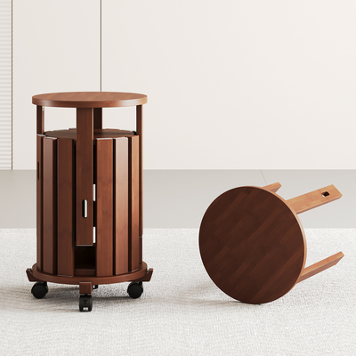 可叠放组合餐桌凳圆凳叠叠凳