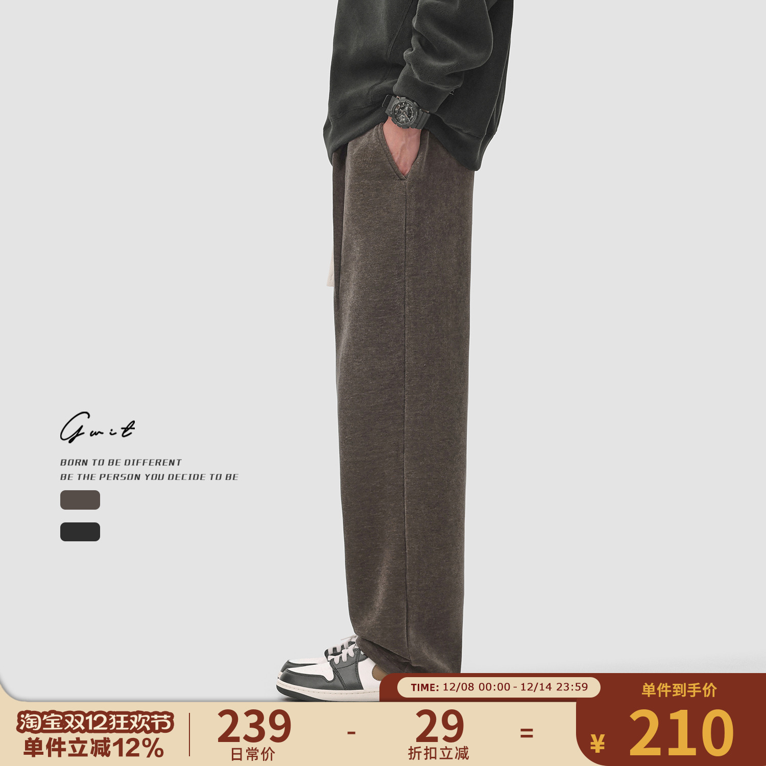 重磅霜花冬季保暖加绒加厚休闲裤