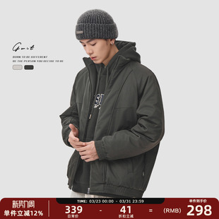 保暖棉衣棒球服加厚外套棉服男 潮牌飞行员夹克冬季 GWIT 设计师款