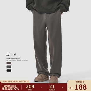 冬季 重磅加厚毛呢小西裤 休闲裤 GWIT 呢子裤 款 男士 美拉德三色经典