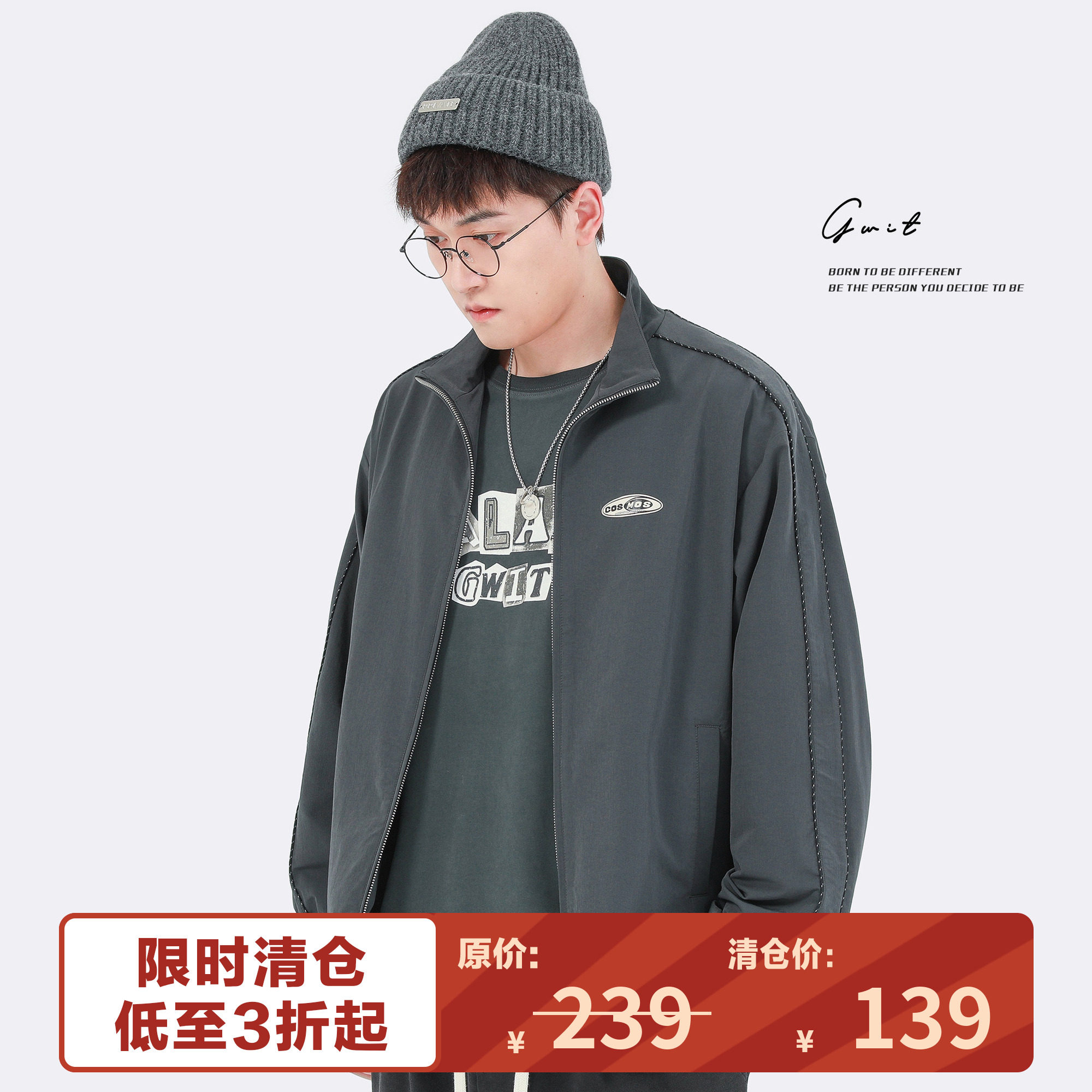 GWITCORDURA撞色嵌条外套图片