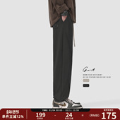 GWIT 男 春秋潮牌篮球抽绳束脚运动休闲裤 美式 重磅分割结构卫裤