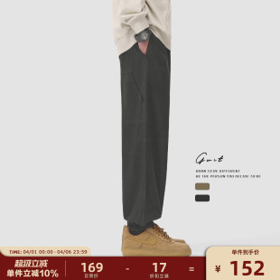 GWIT cargo重工水洗做旧春秋潮牌休闲vintage束脚工装 裤 男 美式