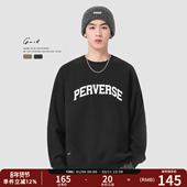 春秋新款 美式 休闲潮流上衣打底衫 GWIT 套头潮牌长袖 圆领卫衣男