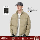 GWIT 潮牌加厚羽绒服男 面包服保暖外套户外短款 90绒美式 复古冬季