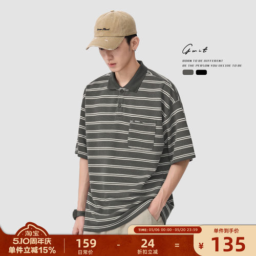 GWIT半袖T恤短袖polo衫男
