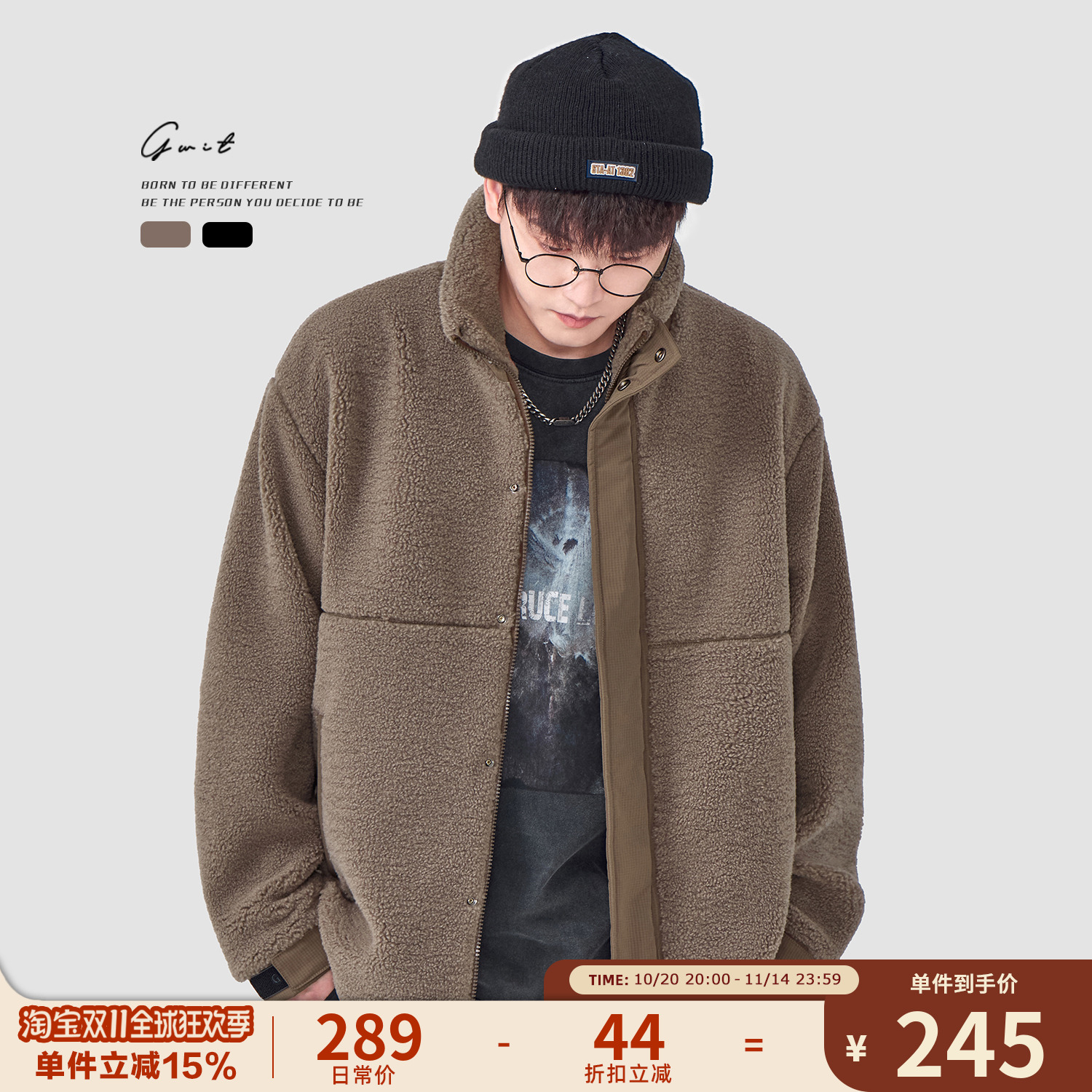 GWIT重磅冬季羊羔毛棉服