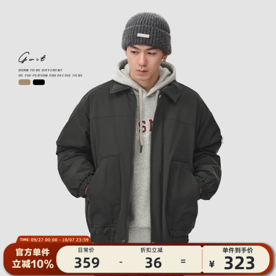 GWIT加厚棉衣冬季夹克外套棉服男