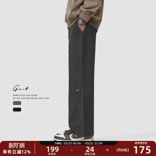 春秋Vintage复古高街休闲裤 GWIT 裤 cargo重工水洗做旧工装 男 美式